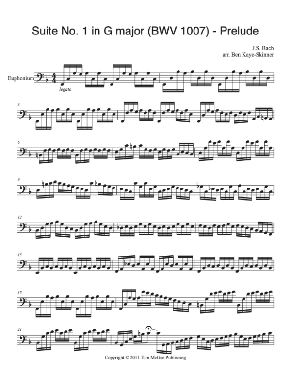 Suite No. 1 in G major – Prelude