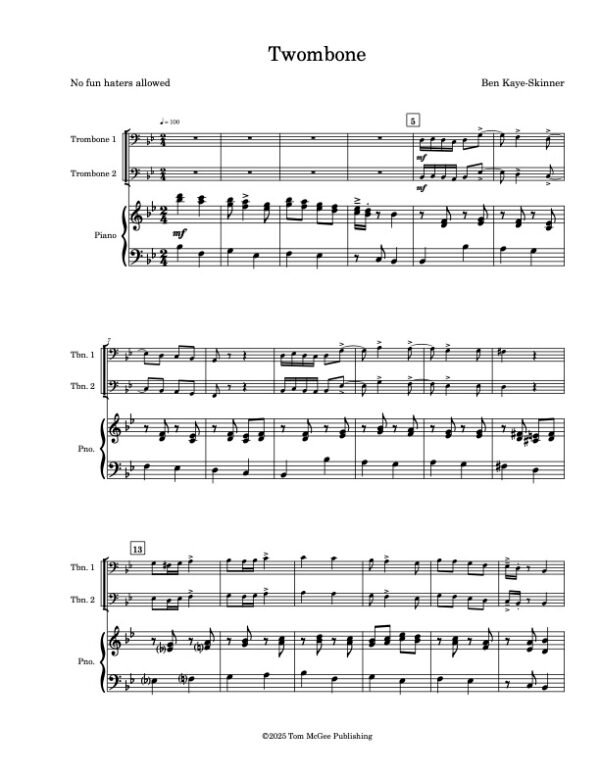 Twombone - Preview Score