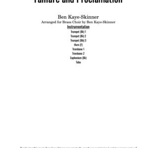 Fanfare and Proclamation for Brass Choir
