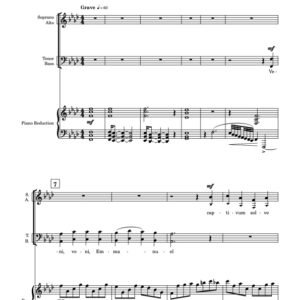 Veni Veni Emmanuel SATB with Piano Reduction